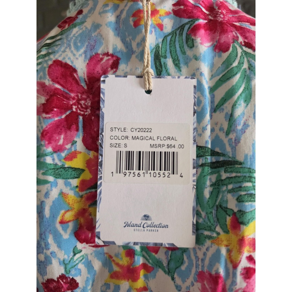 Island Collection Stella Parker Magical Floral Swing Dress Womens Small CY20222 - Picture 5 of 10
